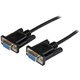 StarTech.com 1m Black DB9 RS232 Serial Null Modem Cable F/F - Connect your serial devices, and transfer your files - 1m DB9 Null