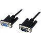 StarTech.com 2m Black DB9 RS232 Serial Null Modem Cable F/M - Connect your serial devices, and transfer your files - 2m DB9 Null