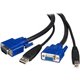 StarTech.com 10 ft 2-in-1 Universal USB KVM Cable - Video / USB cable - HD-15, 4 pin USB Type B (M) - 4 pin USB Type A, HD-15 - 