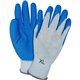 Safety Zone Blue/Gray Coated Knit Gloves - Latex Coating - X-Large Size - Blue, Gray - Crinkle Grip, Knitted - For Industrial - 