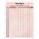 Tabbies Patient Sign-In Label Forms - 125 Sheet(s) - 8.50" x 11" Sheet Size - Salmon - 125 / Pack