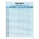 Tabbies Patient Sign-In Label Forms - 125 Sheet(s) - 8.50" x 11" Sheet Size - Blue - 125 / Pack