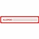 Tabbies ALLERGIC Allergy Message Labels - 5 1/2" Width x 1" Length - Black, Black - 175 / Roll