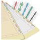 Tabbies Medical Chart Index Divider Sheets - Blank Tab(s) - 7 Hole Punched - White Divider - White Tab(s) - Punched - 400 / Box