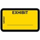 Tabbies Color-coded Legal Exhibit Labels - 1 5/8" Width x 1" Length - Yellow - 252 / Pack