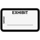 Tabbies Color-coded Legal Exhibit Labels - 1 5/8" Width x 1" Length - White - 252 / Pack