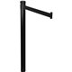 Tatco Adjusta-Tape Stanchion Post - Black 10 ft Post Black Tape - Black - 2 / Box