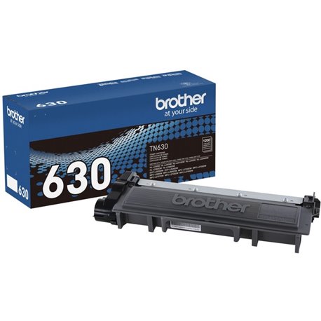 Brother Genuine TN630 Black Toner Cartridge - 1 Each - Laser - Black Toner