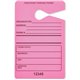 Tatco Information Sign - 50 / Pack - 3.5" Width x 5.5" Height - Rectangular Shape - Hanging - Fluorescent Pink