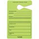 Tatco Information Sign - 50 / Pack - 3.5" Width x 5.5" Height - Rectangular Shape - Hanging - Fluorescent Green