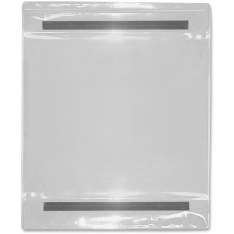 Tatco Vinyl File Pocket - 9" x 12" - Vinyl - Clear - 25 / Box