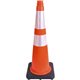 Tatco Slimline Traffic Cones - 1 Each - 10.8" Width x 28" Height x 10.8" Depth - Cone Shape - Reflective, Flexible, Long Lasting