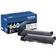 Brother TN-660 Original High Yield Laser Toner Cartridge - Twin-pack - Black - 2 / Box - 2600 Pages Black (Per Cartridge)