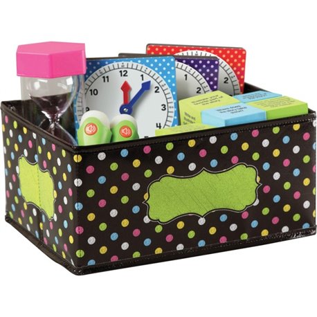 Teacher Created Resources Decorative Storage Bin - 5" Height x 11" Width8" Length - Multi - 1 Each