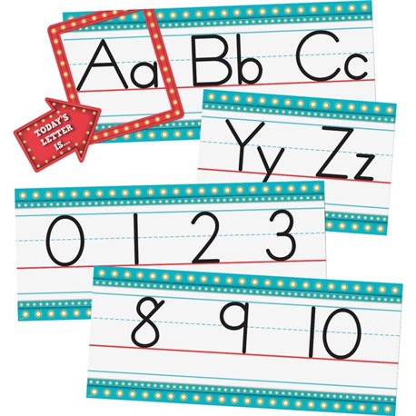 Teacher Created Resources Marquee Alphabet Bulletin Board Set - Fun, Learning Theme/Subject - 0.06" Height x 7.50" Width x 17.50