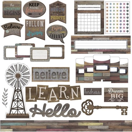 Teacher Created Resources Home Sweet Class Combo Set - Assorted - Wood, Metal - 1 / Set