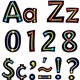 Trend 4" Ready Letter Alphabeads - 59 x Uppercase Letters, 20 x Numbers, 38 x Punctuation Marks, 83 x Lowercase Letters, 18 x Sp