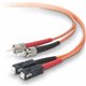 Belkin Fiber Optic Duplex Patch Cable - ST Male - SC Male - 6.56ft - Orange
