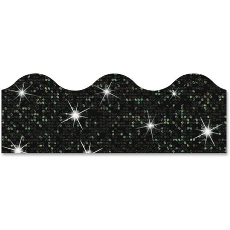 Trend Sparkle Terrific Trimmers - Sparkle - Durable, Reusable - 2.25" Height x 390" Width x 41" Length - Black - 1 / Pack