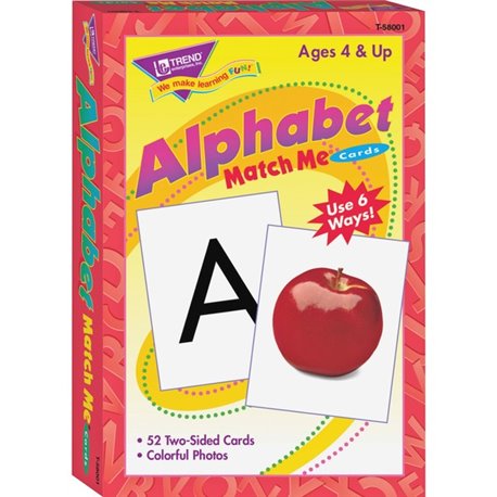 Trend Alphabet Match Me Flash Cards - Educational - 1 / Set