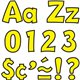 Trend Playful Uppercase/Lowercase Ready Letters - 4" Height x 9" Length - Yellow - 216 / Pack