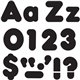 Trend Black 4" Casual Combo Ready Letters Set - Skill Learning: Number, Alphabet, Symbol - 20 x Number, 82 x Lowercase Letters, 