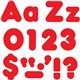 Trend Red 4" Casual Combo Ready Letters Set - Skill Learning: Number, Alphabet, Symbol - 20 x Number, 82 x Lowercase Letters, 50