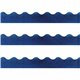 Trend Sparkle Board Trimmers - Rectangle Topped With Waves Shape - Pin-up - 0.10" Height x 2.25" Width x 390" Length - Blue - Pa