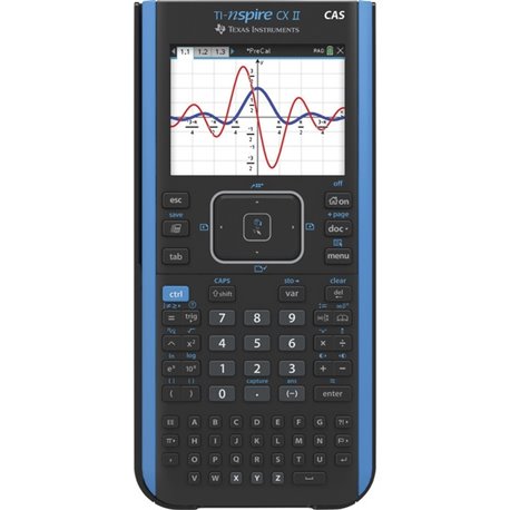 Texas Instruments Nspire CX II CAS Graphing Calculator - Rechargeable, Computer Algebra System (CAS) - Battery Powered - 2" x 7.