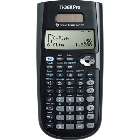 Texas Instruments TI-36X Pro Scientific Calculator - 4 Line(s) - 16 Digits - LCD - Battery/Solar Powered - 0.8" x 3.3" x 7.3" - 