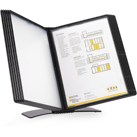 Djois by Tarifold Compact Desktop Document Display - Desktop - 10 Pockets - Support Letter 8.50" x 11" Media - Flexible, Ergonom