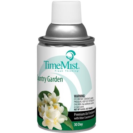 TimeMist Metered 30-Day Country Garden Scent Refill - Spray - 6000 ft� - 6.6 fl oz (0.2 quart) - Country Garden - 30 Day - 1 Eac