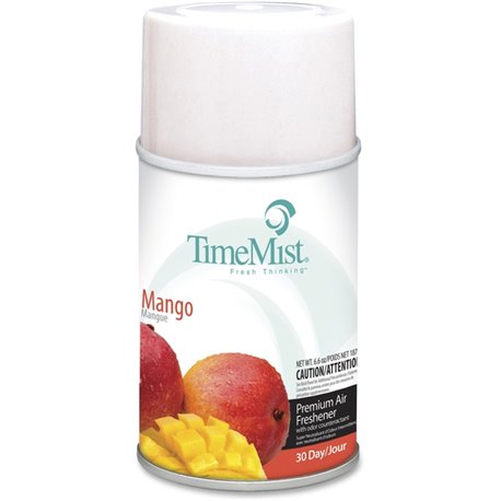 TimeMist Metered 30-Day Mango Scent Refill - Spray - 6000 ft� - 6.6 fl oz (0.2 quart) - Mango - 30 Day - 1 Each - Long Lasting, 