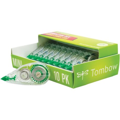 Tombow Mini Mono Correction Tape Dispensers - 0.16" Width x 19.67 ft Length - 1 Line(s) - White Tape - Ergonomic - Acid-free, No