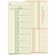 TOPS 2-Sided Weekly Time Cards - Double Sided Sheet - 3.37" x 8.25" Sheet Size - Manila - Manila Sheet(s) - Green, Red Print Col