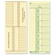 TOPS Named Days/Overtime Time Cards - 3.37" x 8.25" Sheet Size - Yellow - Manila Sheet(s) - Green, Red Print Color - 100 / Pack