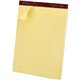 Ampad Gold Fibre Premium Rule Writing Pads - Letter - 50 Sheets - Watermark - Stapled/Glued - 0.34" Ruled - 16 lb Basis Weight -