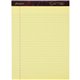 Ampad Gold Fibre Narrow Rule Writing Pads - 50 Sheets - Watermark - Stapled/Glued - 0.25" Ruled - 16 lb Basis Weight - Letter - 