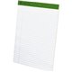 TOPS Recycled Perforated Legal Writing Pads - 50 Sheets - 0.34" Ruled - 15 lb Basis Weight - 8 1/2" x 11 3/4" - Environmentally 