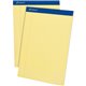 Ampad Writing Pad - 50 Sheets - Stapled - 0.25" Ruled - 15 lb Basis Weight - Letter - 8 1/2" x 11"8.5" x 11.8" - Canary Paper - 