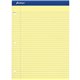 Ampad Double Sheet Writing Pad - 100 Sheets - 0.28" Ruled - 15 lb Basis Weight - Letter - 8 1/2" x 11"8.5" x 11.8" - Canary Yell