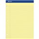 Ampad Double Sheet Writing Pad - 100 Sheets - 0.34" Ruled - 15 lb Basis Weight - Letter - 8 1/2" x 11"8.5" x 11.8" - Canary Yell