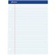 Ampad Double Sheet Writing Pad - 100 Sheets - 0.34" Ruled - 15 lb Basis Weight - Letter - 8 1/2" x 11"8.5" x 11.8" - White Paper