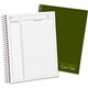 Ampad Gold Fibre Classic Project Planner - Action - White Sheet - Wire Bound - White - Classic Green Cover - 9.5" Height x 7.3" 