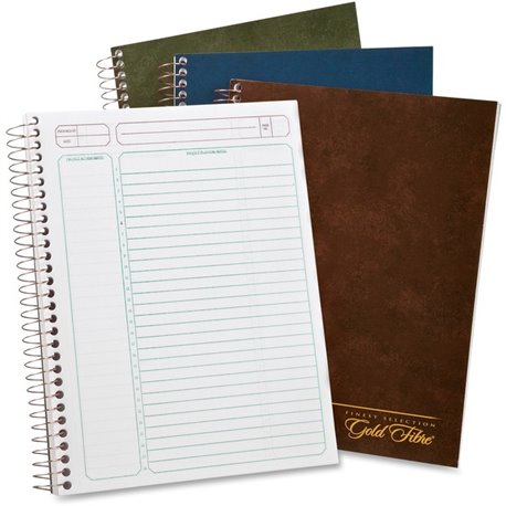 TOPS Ampad Gold Fibre Project Planner - Action - White Sheet - Wire Bound - Assorted Cover - 9.5" Height x 7.3" Width - Notes Ar