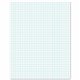 Ampad Graph Pad - 50 Sheets - Front Ruling Surface - 20 lb Basis Weight - Letter - 8 1/2" x 11" - White Paper - 1 / Pad