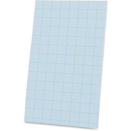 Ampad Graph Pad - 40 Sheets - Glue - 20 lb Basis Weight - Legal - 8 1/2" x 14" - White Paper - Chipboard Backing - 1 / Pad