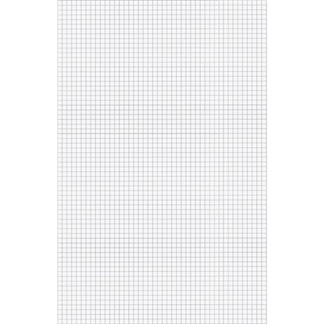 Ampad Graph Pad - 50 Sheets - Both Side Ruling Surface - 15 lb Basis Weight - Tabloid - 11" x 17" - White Paper - Chipboard Back