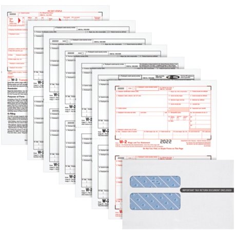 TOPS W2 Laser Forms 6-part Tax Kit - 24 / Pack