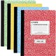 TOPS Wide Ruled Composition Books - 100 Sheets - 200 Pages - Sewn - Wide Ruled - Ruled Red Margin - 7 1/2" x 9 3/4" - White Pape